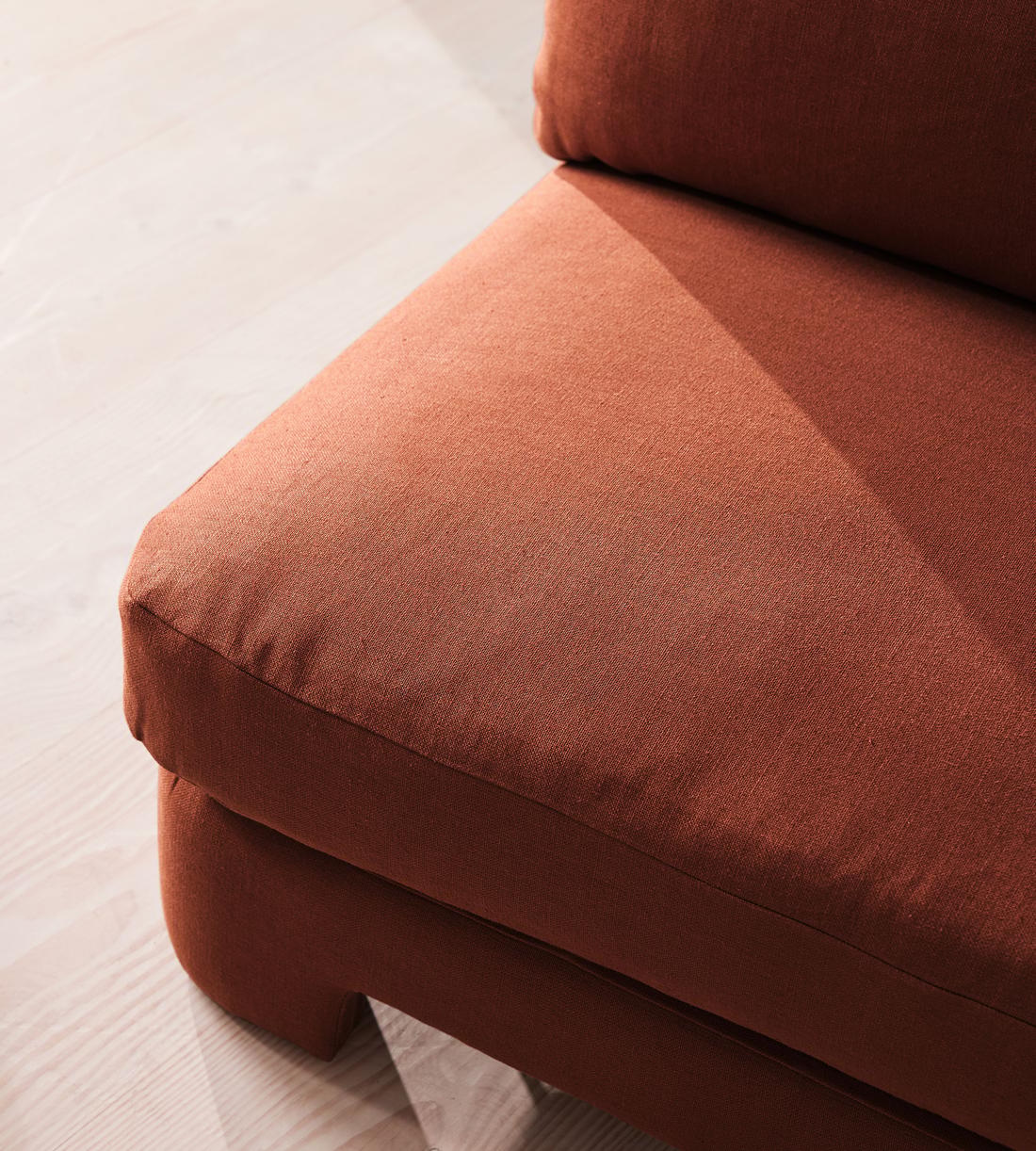 Odell Deeper Sit Sectional Sofa - Right Arm Module - Linen - Sienna - US - Image 5