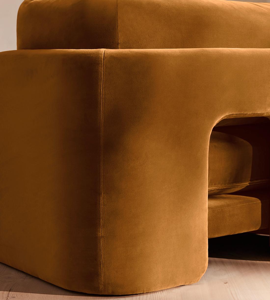 Odell Deeper Sit Modular Sofa - Three Seater - Velvet Mustard UK - Images - Image 7