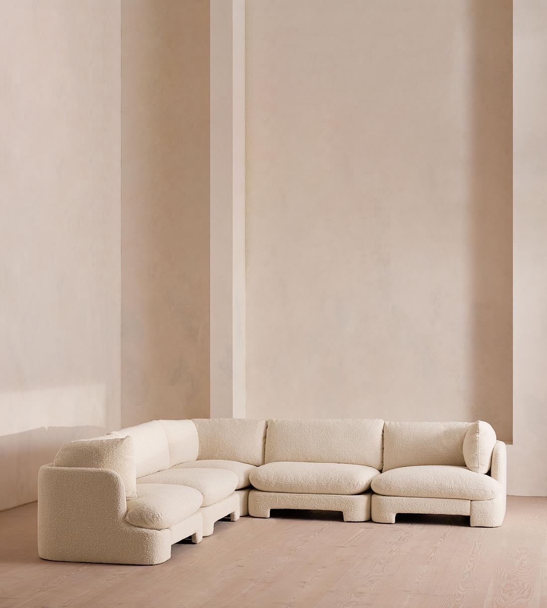 Odell Deeper Sit Modular Sofa - Corner Sofa - Natural Boucle UK - Listing - Image 2