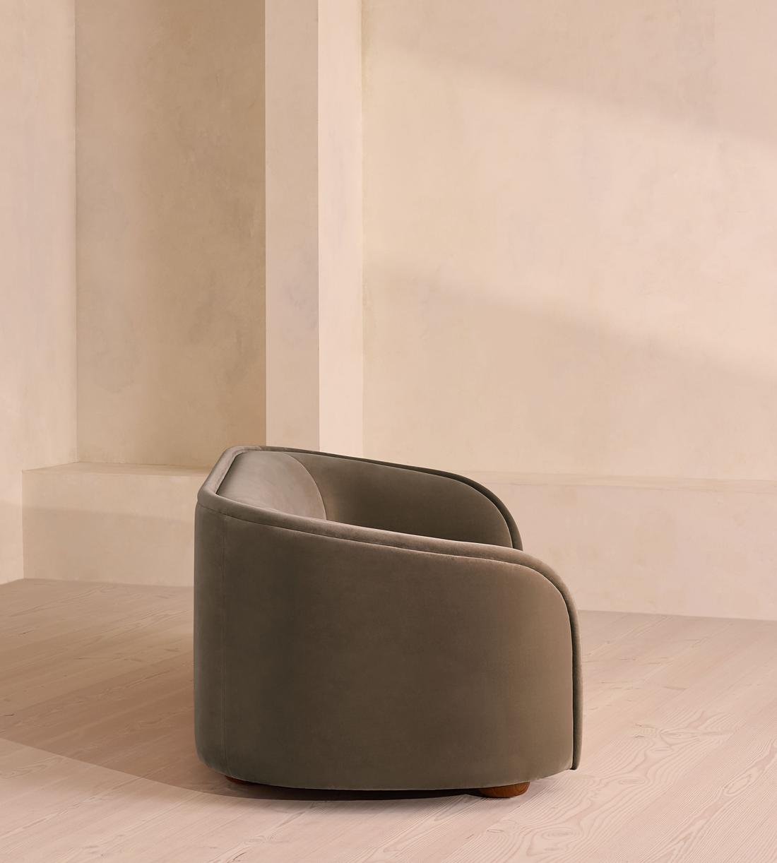 Conall Three Seater Sofa - Velvet - Taupe - US - Images - Image 3