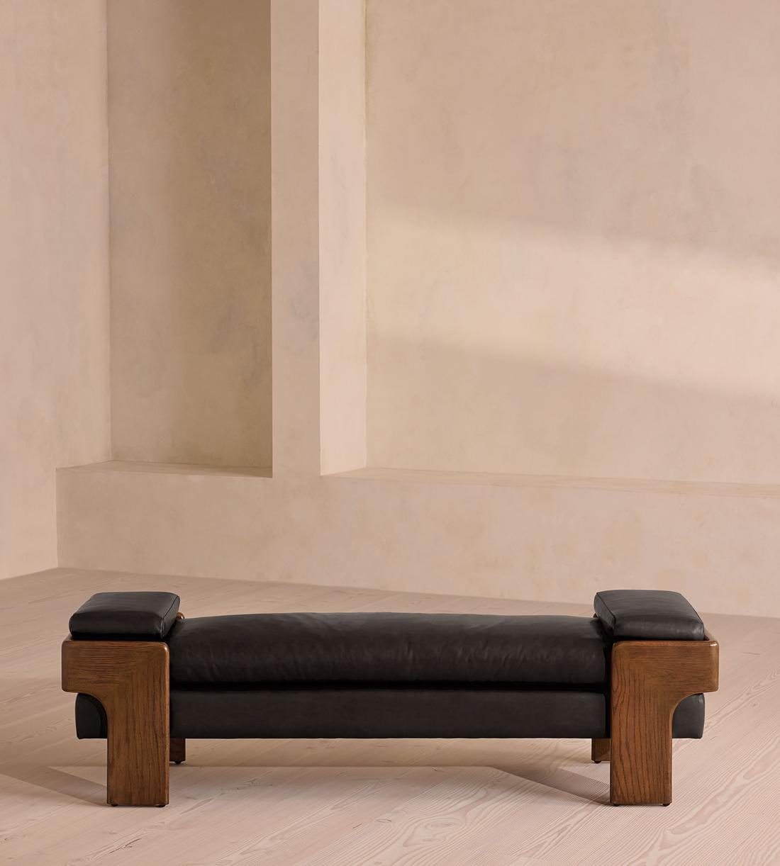 Marcia Bench - Leather - Black - Listing - Image 2
