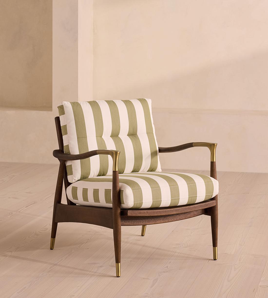 Theodore Outdoor Armchair - Babington House Stripe - Listing - Image 2