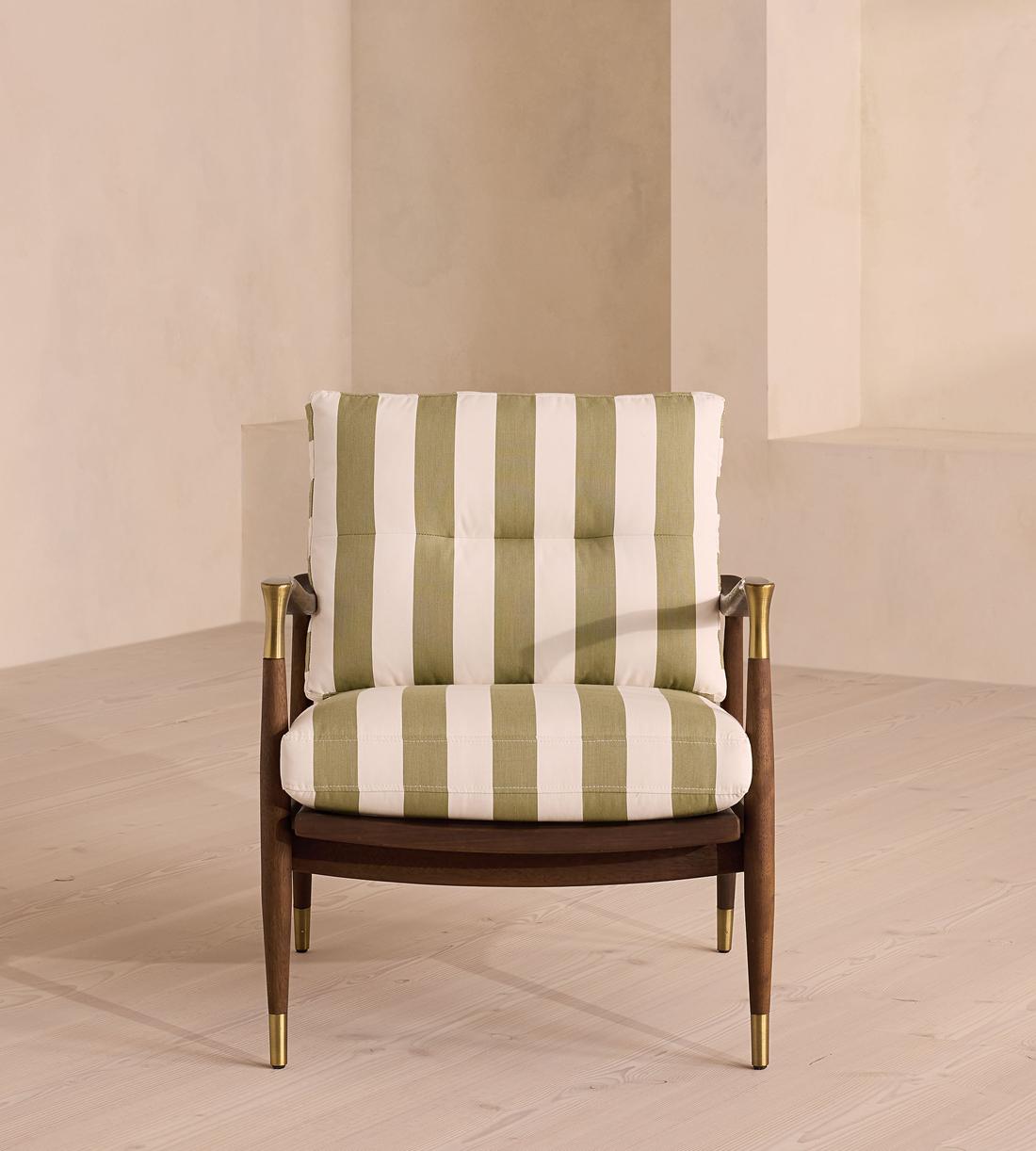 Theodore Outdoor Armchair - Babington House Stripe - Listing - Image 3