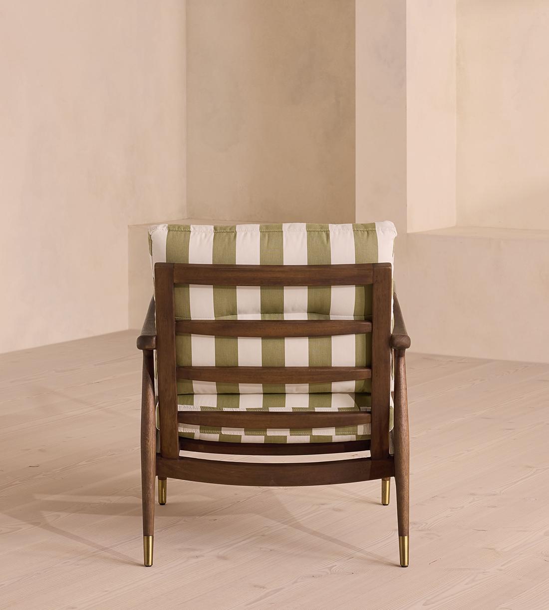 Theodore Outdoor Armchair - Babington House Stripe - Images - Image 5