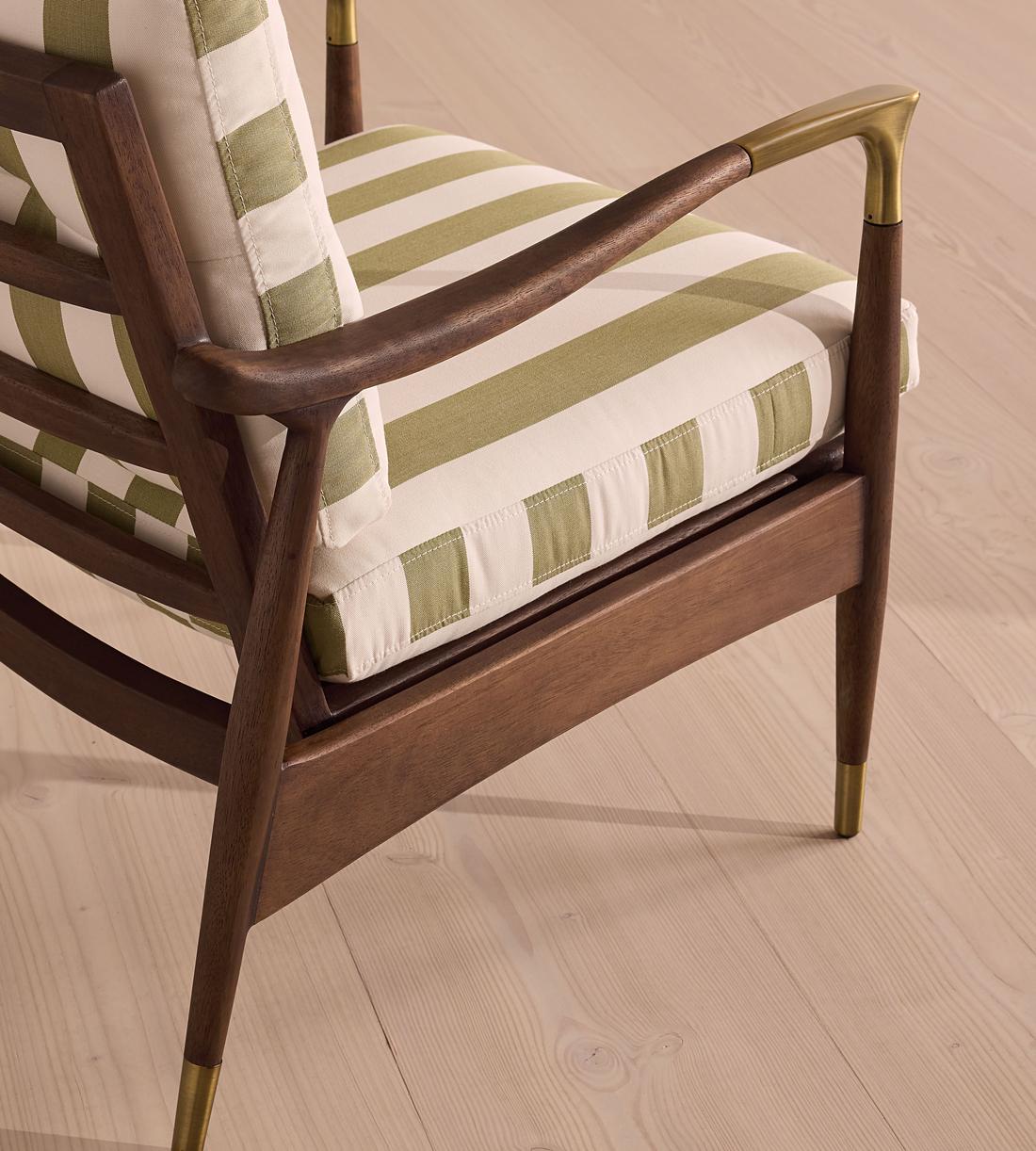 Theodore Outdoor Armchair - Babington House Stripe - Images - Image 6