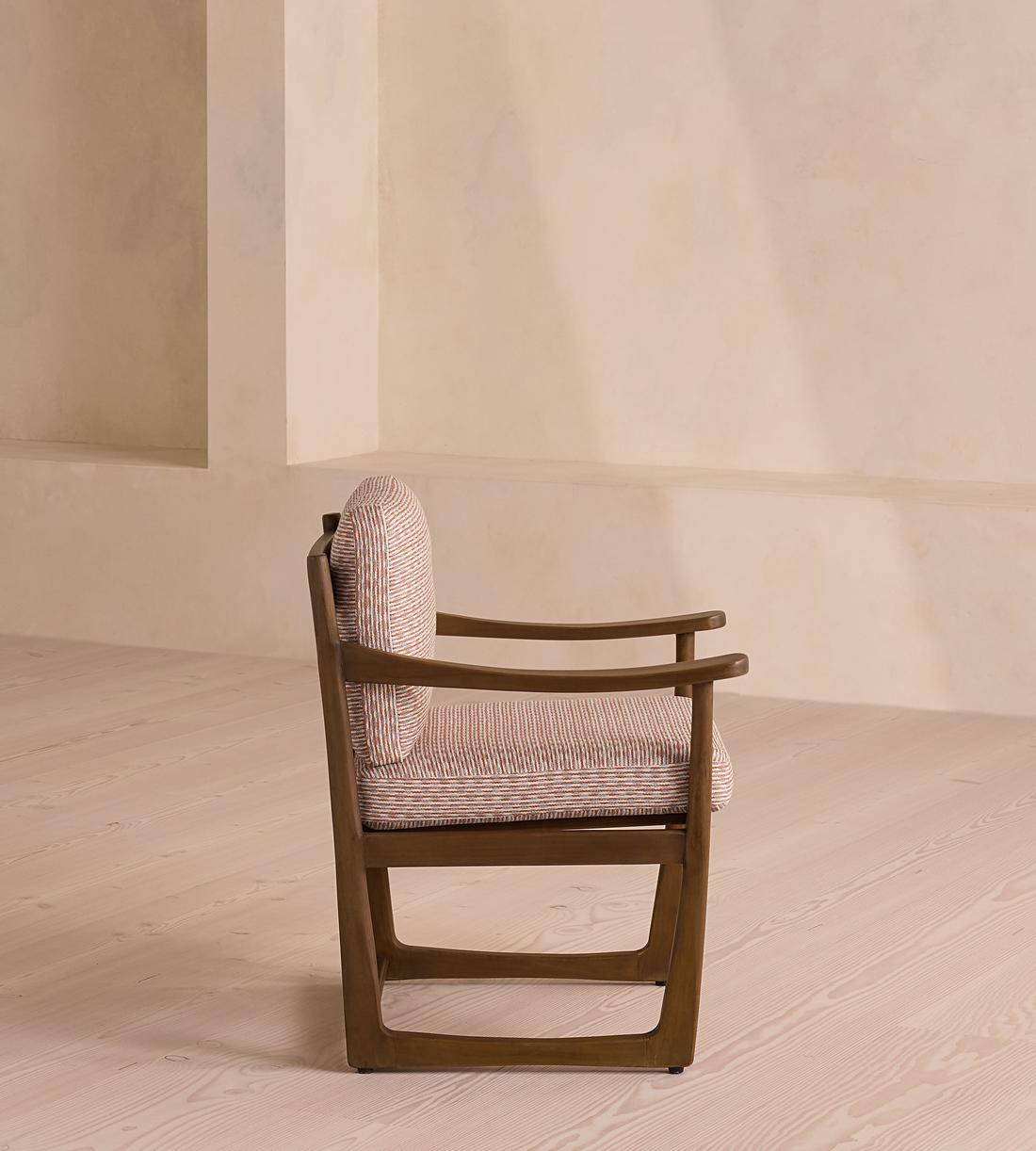 Morena Outdoor Dining Chair - Pierre Frey - Cassis - Images - Image 3