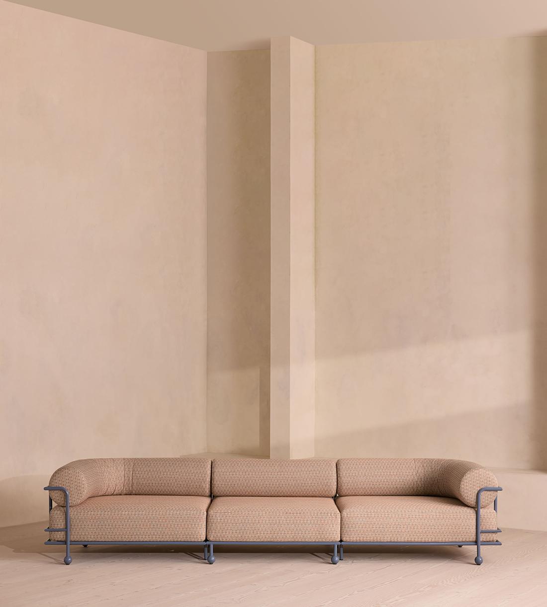 Gaspard 4 Seater Outdoor Sofa - Pierre Frey - Cassis - Listing - Image 2
