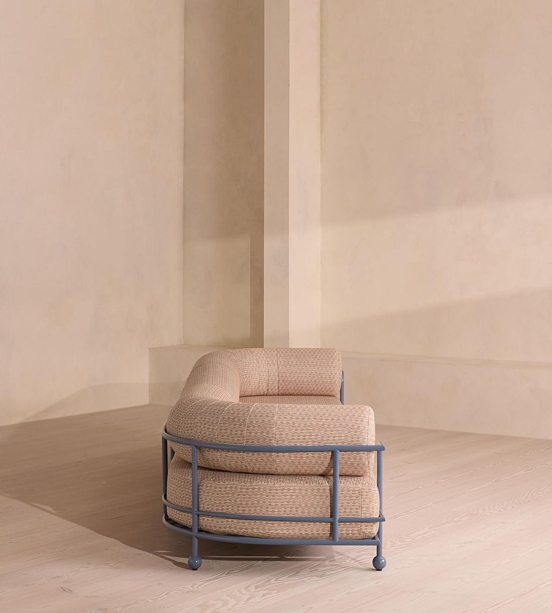 Gaspard 4 Seater Outdoor Sofa - Pierre Frey - Cassis - Images - Image 3