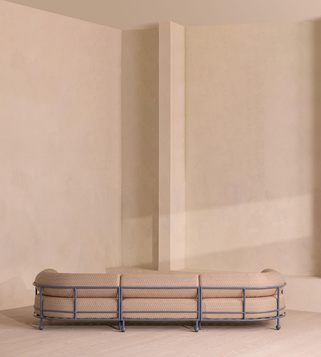 Gaspard 4 Seater Outdoor Sofa - Pierre Frey - Cassis - Images - Image 4