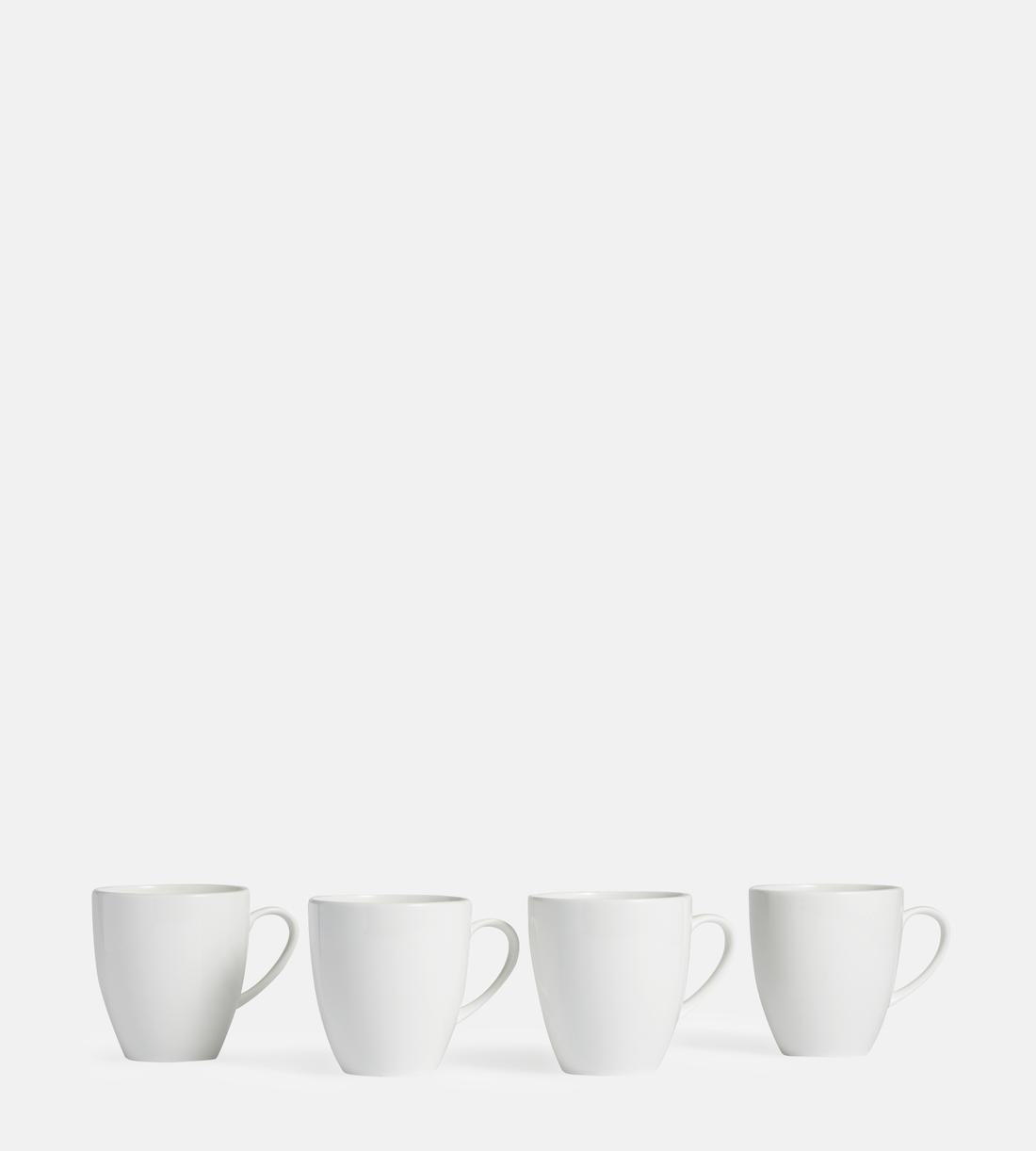 House Mug - Bone China - White - Set of Four - Listing - Image 1
