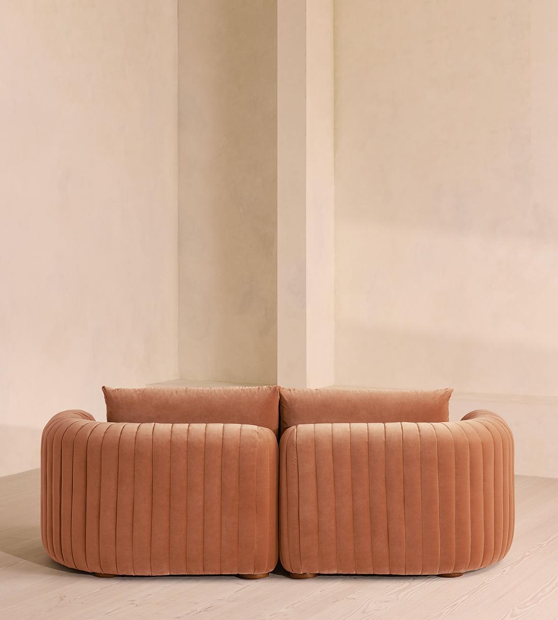Vivienne Deeper Sit Modular Sofa - Three Seater - Velvet Antique Rose UK - Images - Image 4