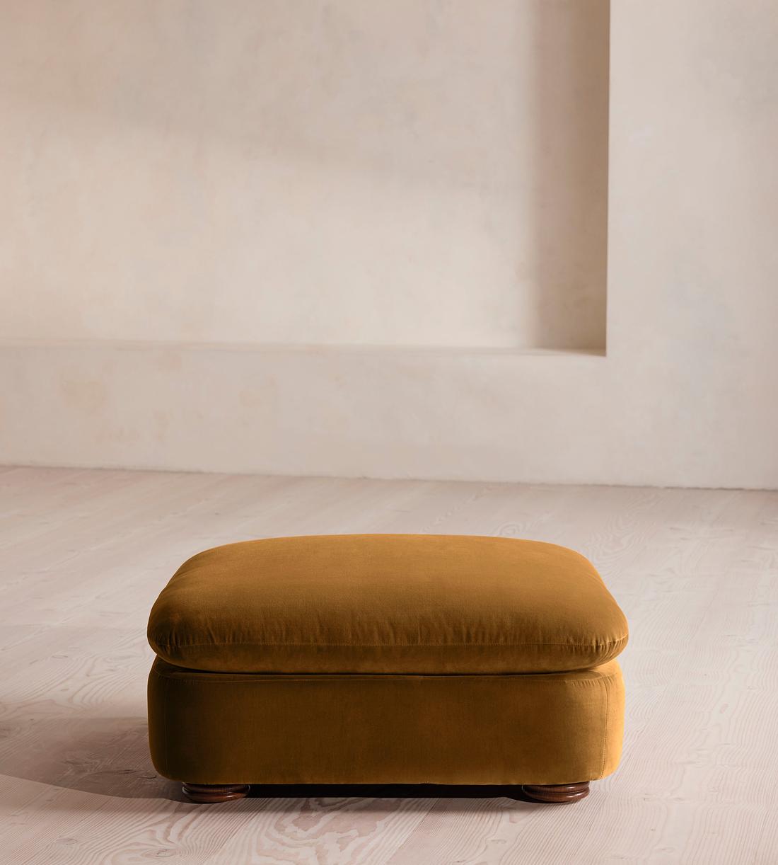 Rava Ottoman - Velvet - Mustard - US - Image 2