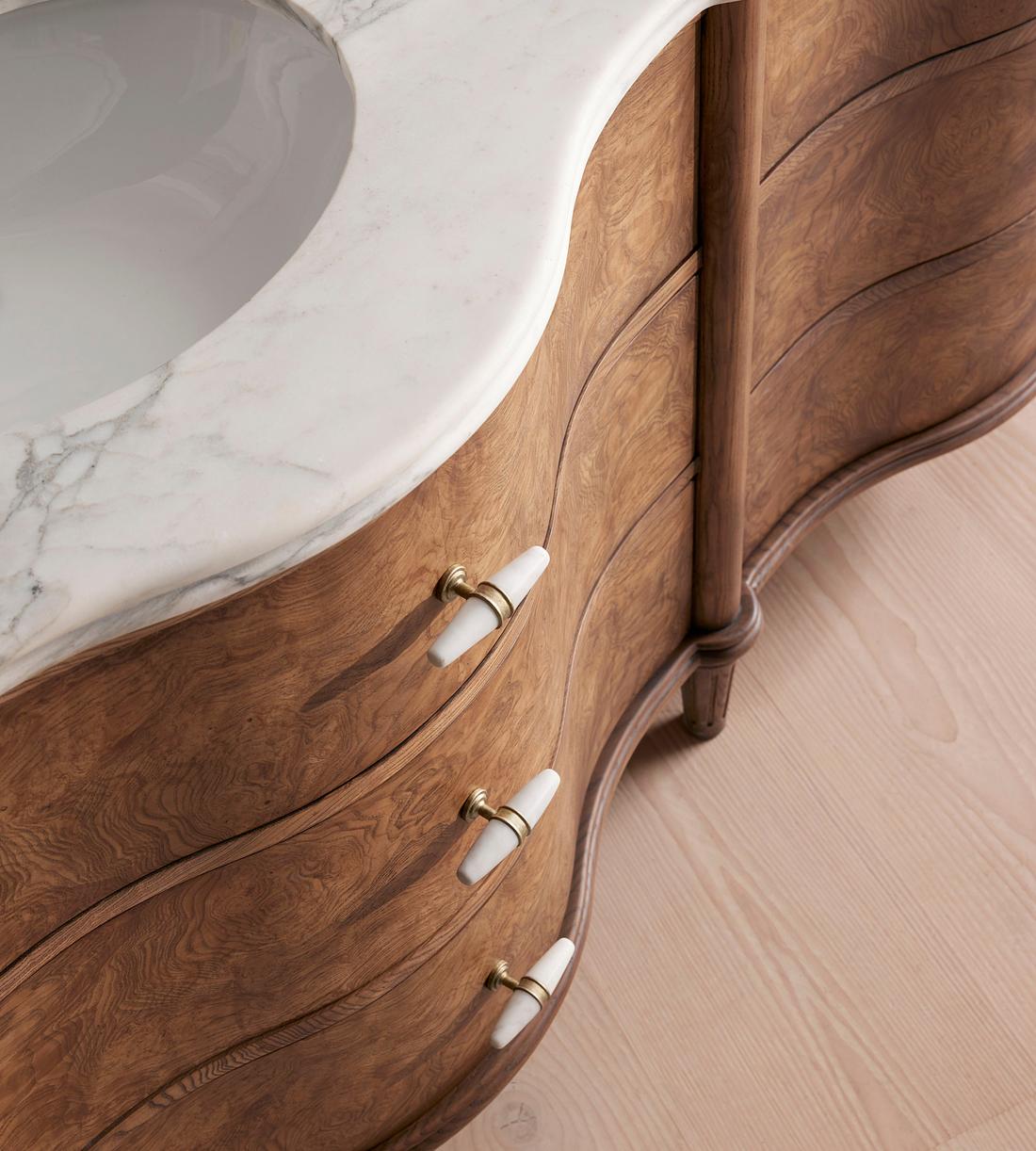Valerie Double Vanity - Arabescato Corchia Marble - Images - Image 9