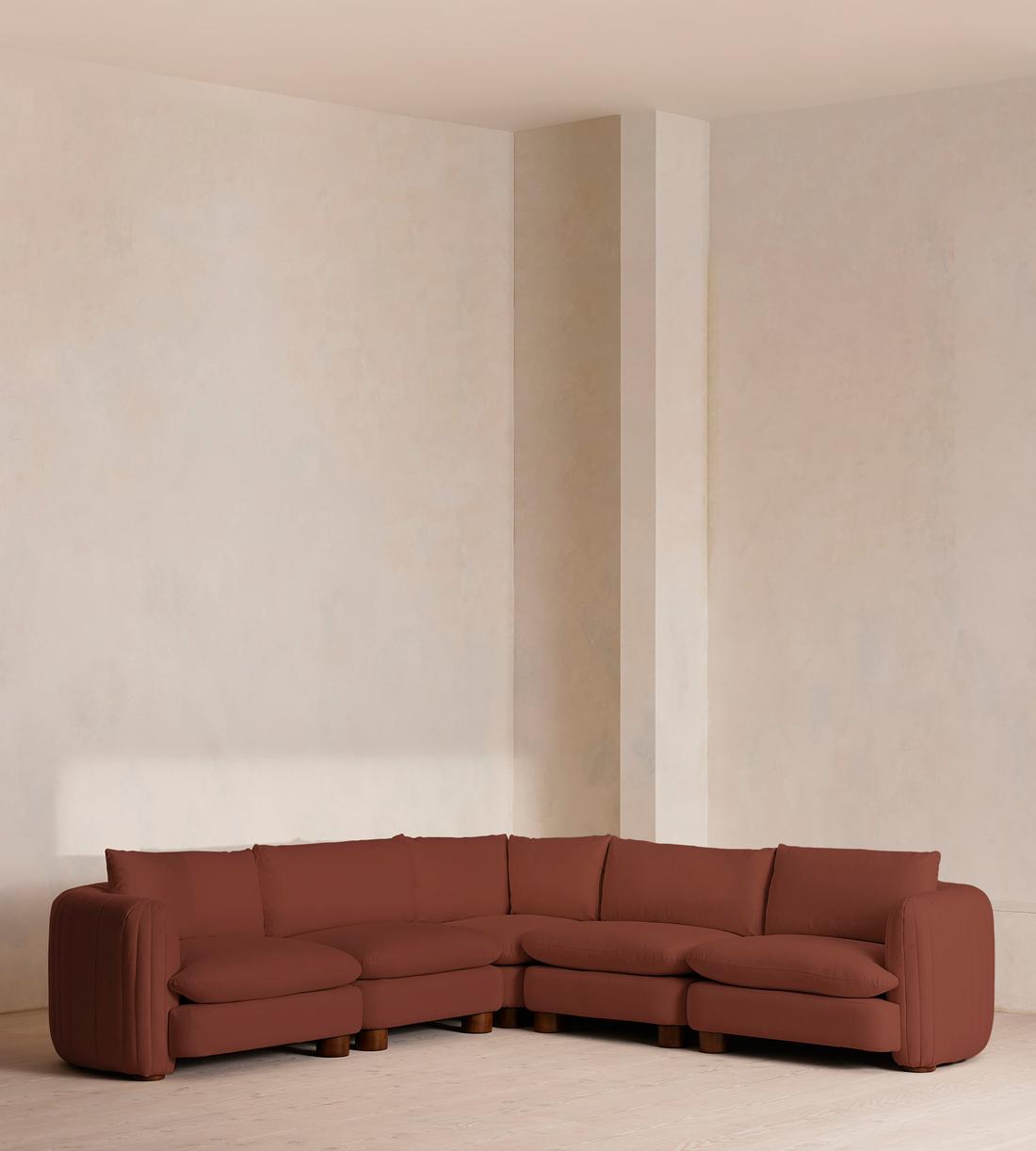 Vivienne Deeper Sit Sectional Sofa - Corner Sofa - Linen - Sienna - US - Listing - Image 1