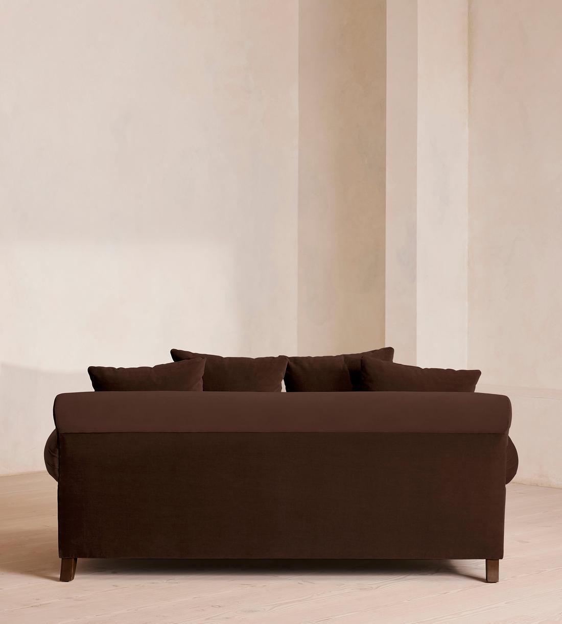 Audrey Three Seater - Sofa - Velvet - Chocolate - Images - Image 4