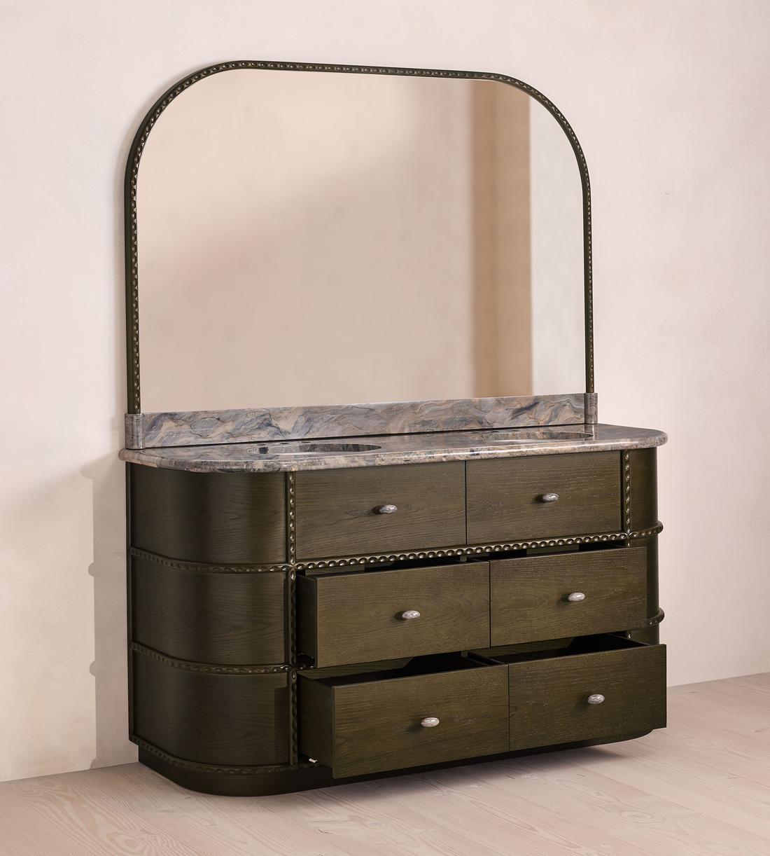 Pietro Double Vanity With Mirror - Brazilian Quartzite - Images - Image 9