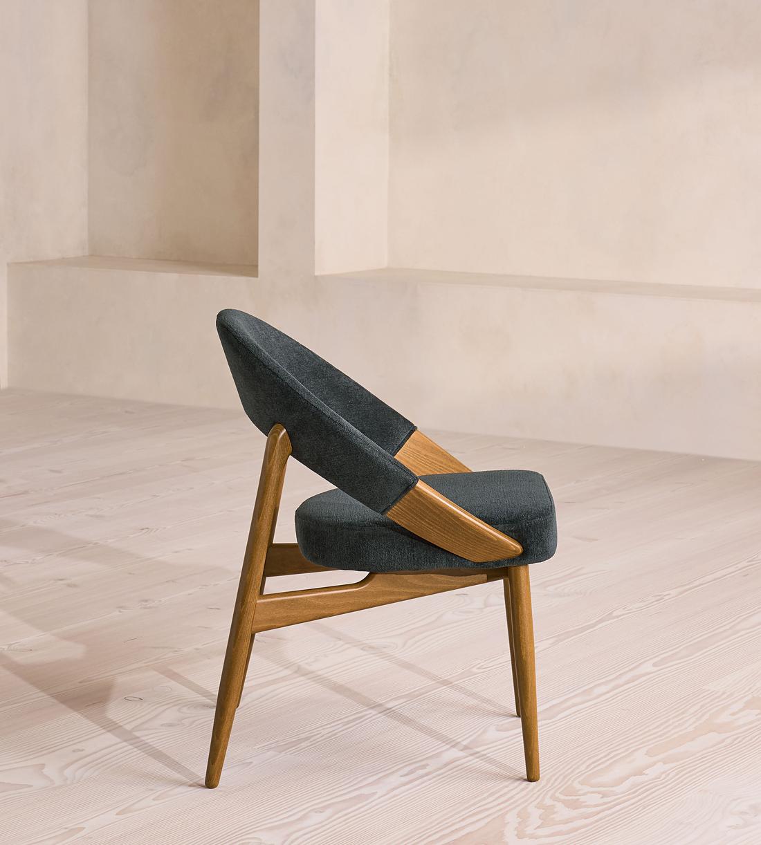 Lachlan Dining Chair - Linen Chenille - Deep Teal - UK - Images - Image 3