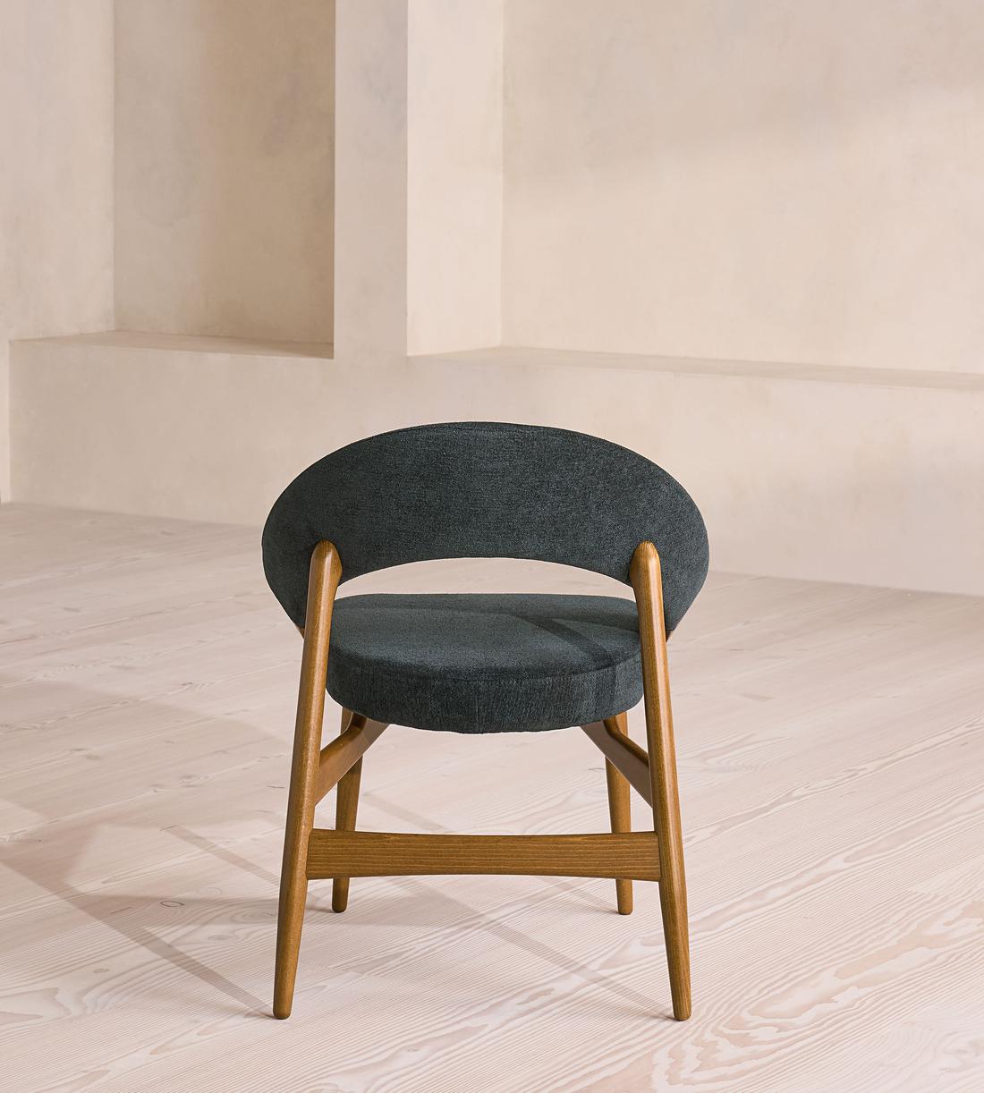 Lachlan Dining Chair - Linen Chenille - Deep Teal - UK - Images - Image 4