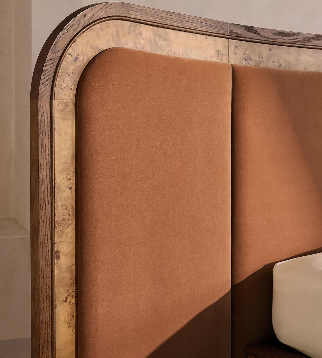 Alana Bed - King - Velvet - Antique Rose - Images - Image 6
