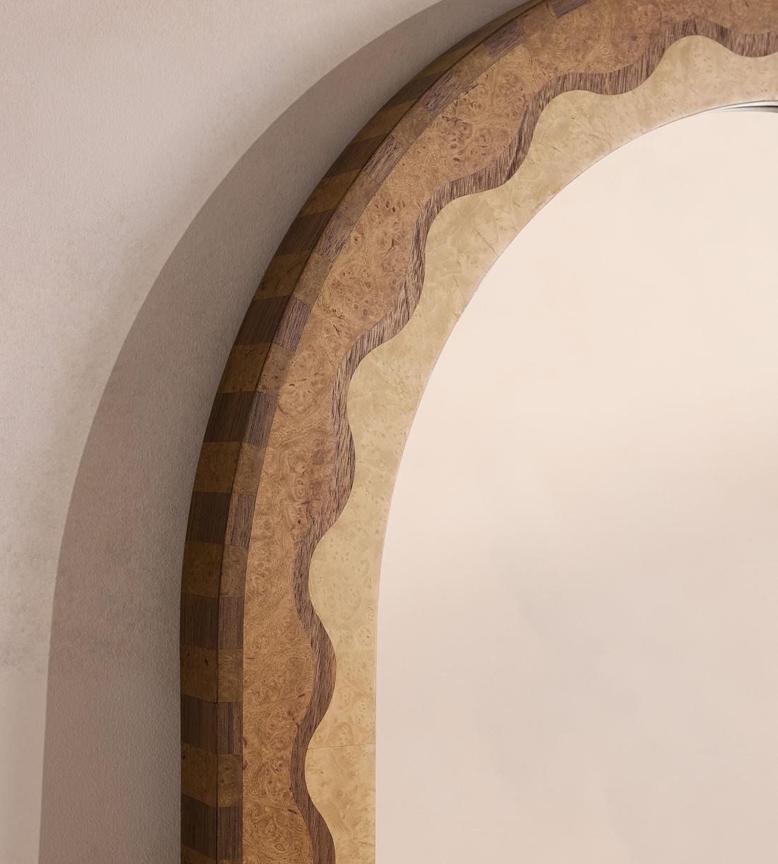 Marella Wall Mirror - Burl & Walnut - Images - Image 3