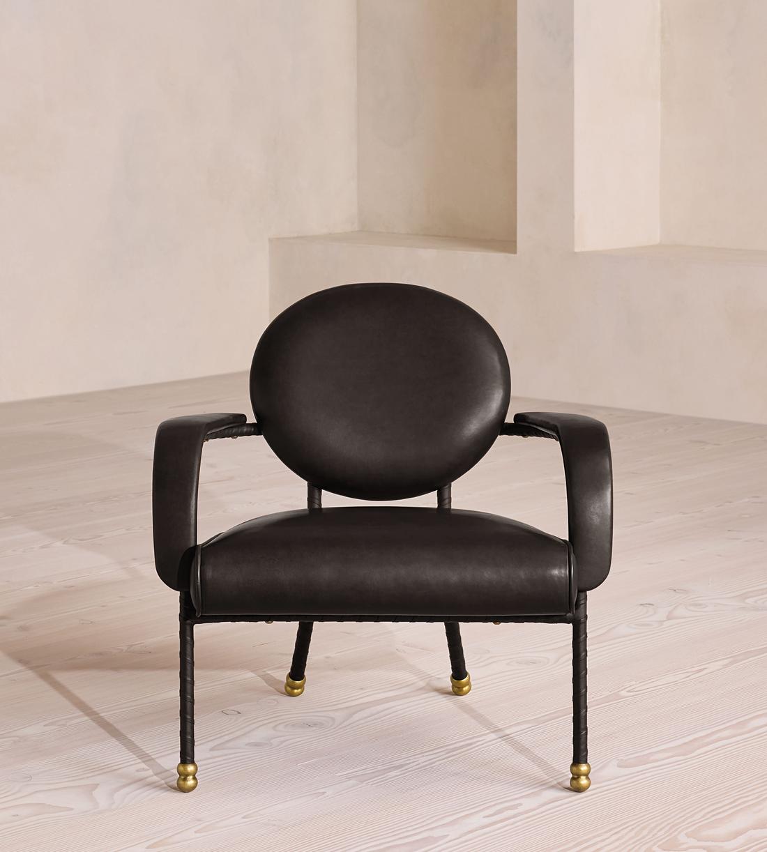 Milo Armchair - Leather - Black - US - Listing - Image 2