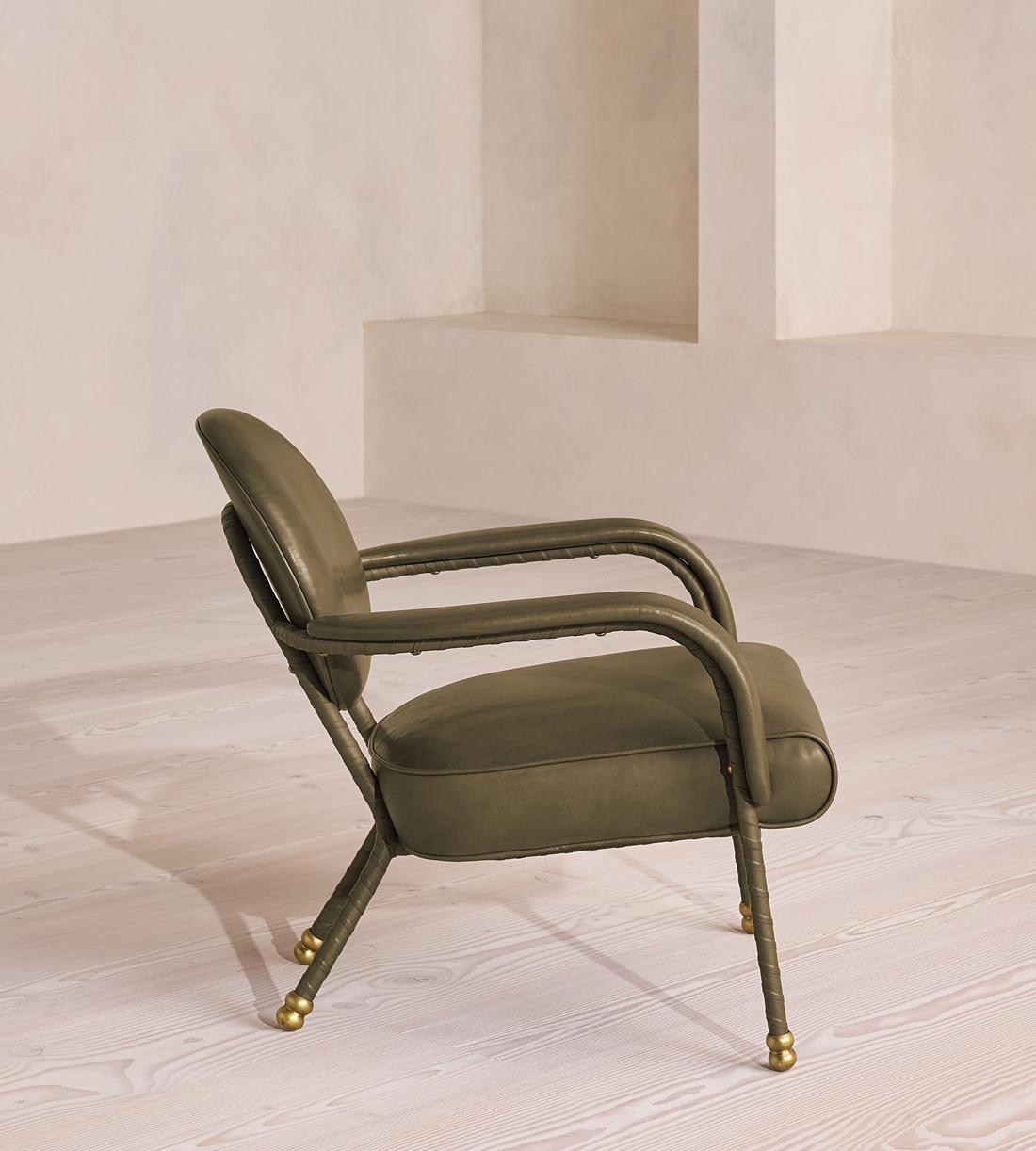 Milo Armchair - Leather - Moss US - Images - Image 5