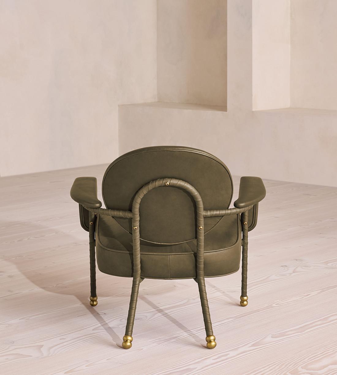 Milo Armchair - Leather - Moss US - Images - Image 6