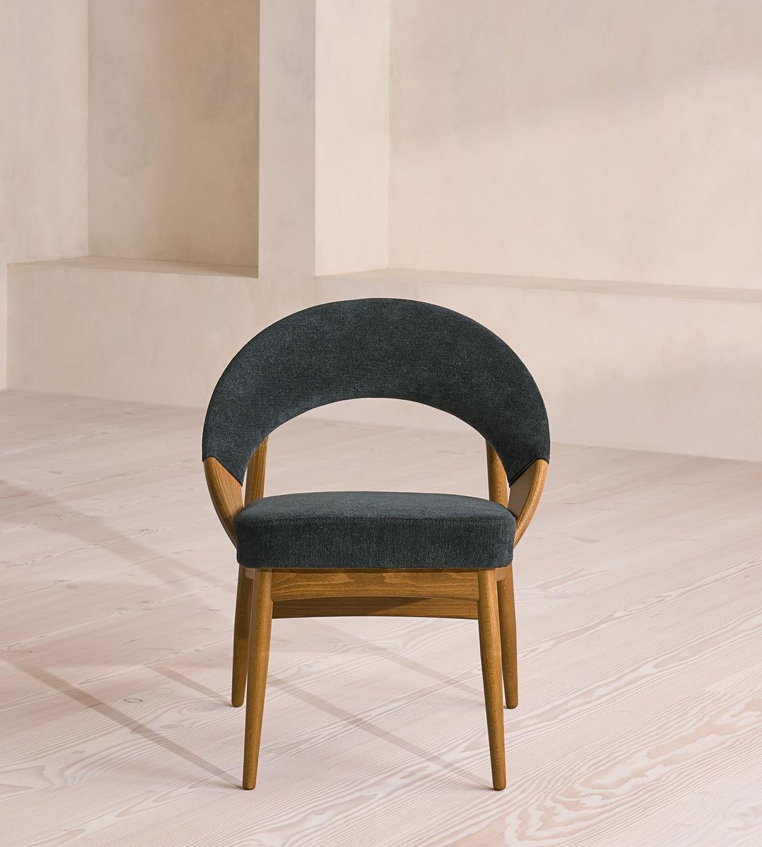 Lachlan Dining Chair - Linen Chenille - Deep Teal - US - Listing - Image 2