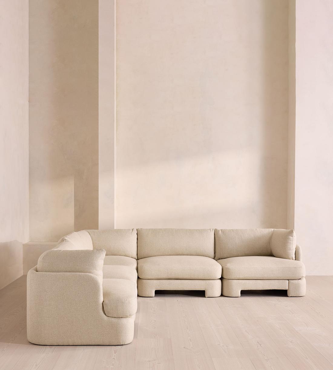 Odell Sectional Sofa - Corner Sofa - Textured Linen - US - Listing - Image 3