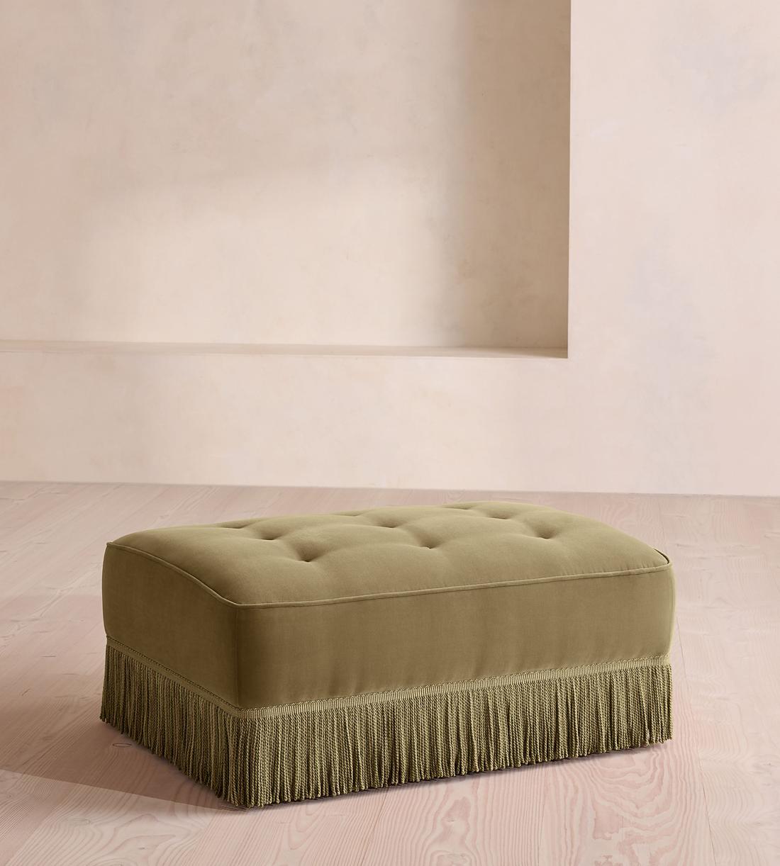 Elowen Modular Sofa - Left Arm Module - Velvet - Lichen - UK - Image 1