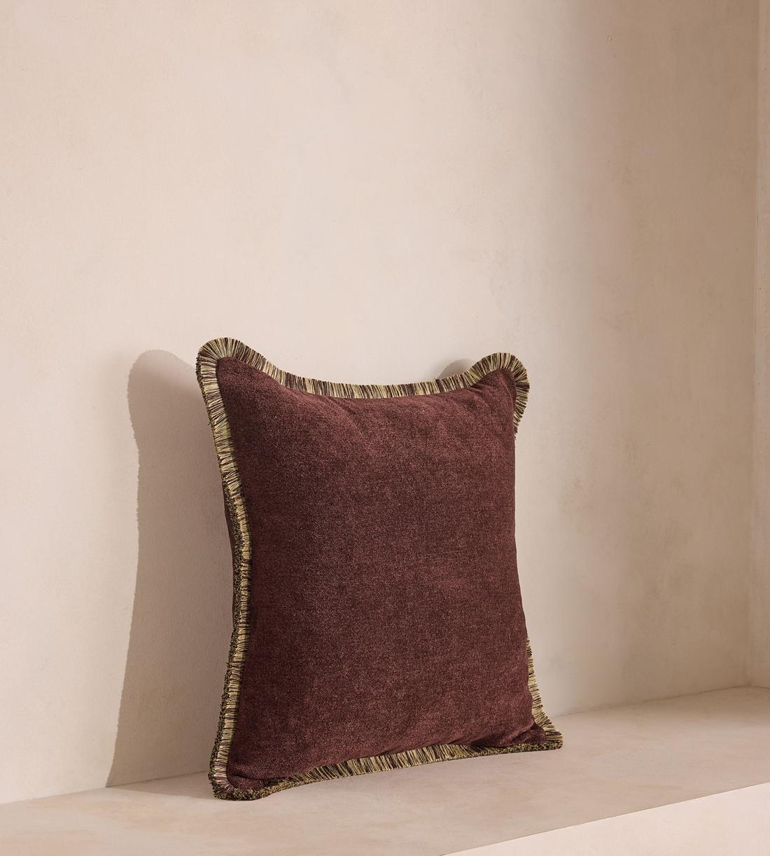 Orlaine Square Cushion - Bordeaux - Listing - Image 2