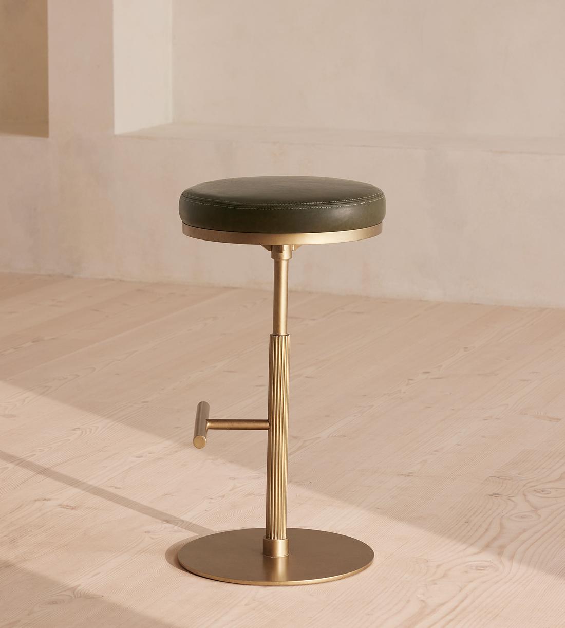 Wardell Barstool - Leather - Moss - Images - Image 3