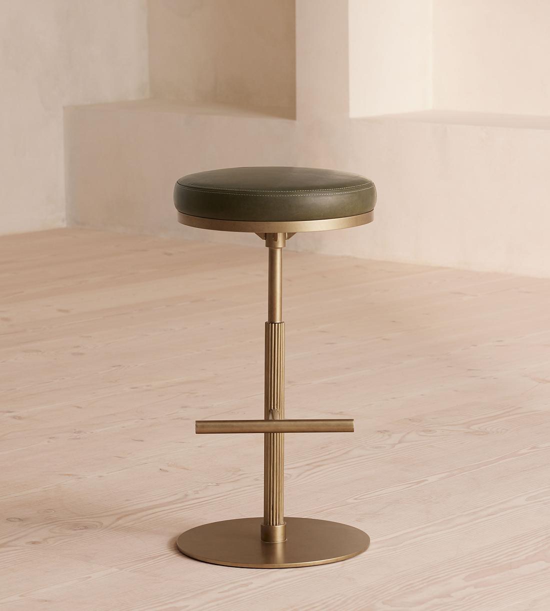 Wardell Barstool - Leather - Moss - Listing - Image 2