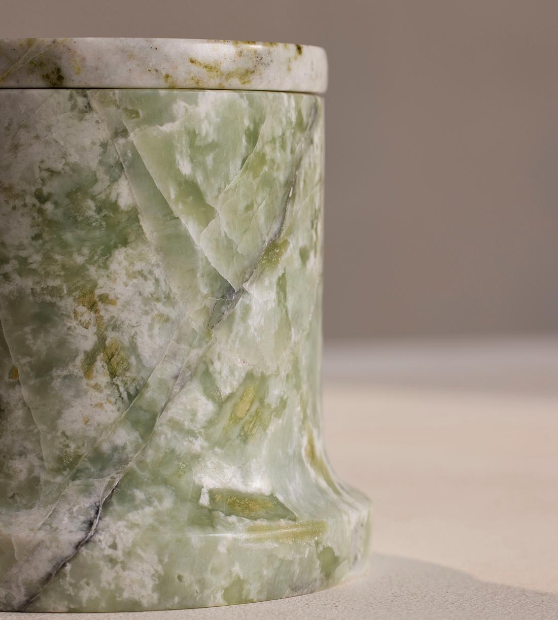 Sicilian Thyme Candle Set - Apple Jade Marble - 250g - Images - Image 5