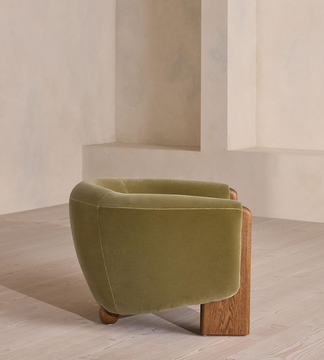 Winnie Armchair - Velvet - Lichen - US - Images - Image 3