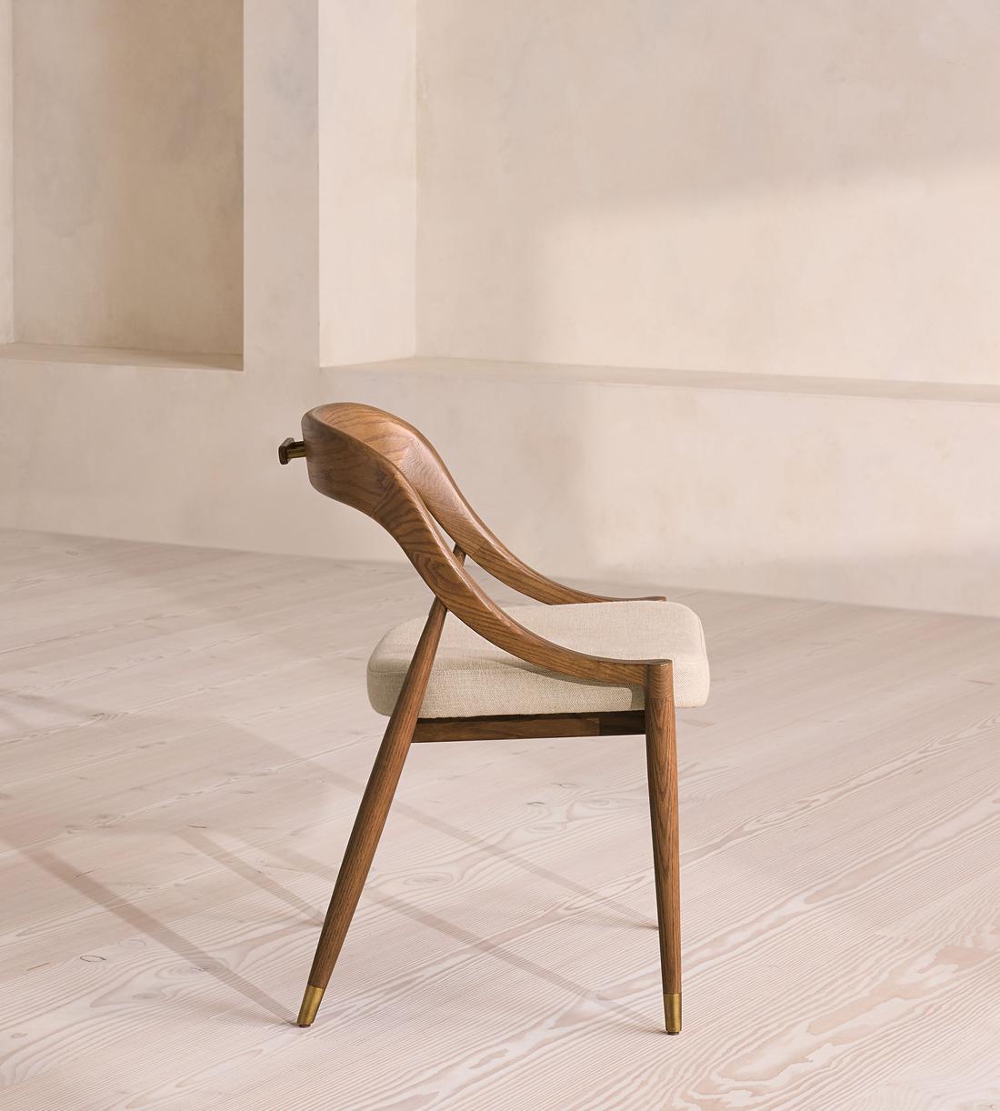 Warren Dining Chair - Slubby Linen - UK - Images - Image 3