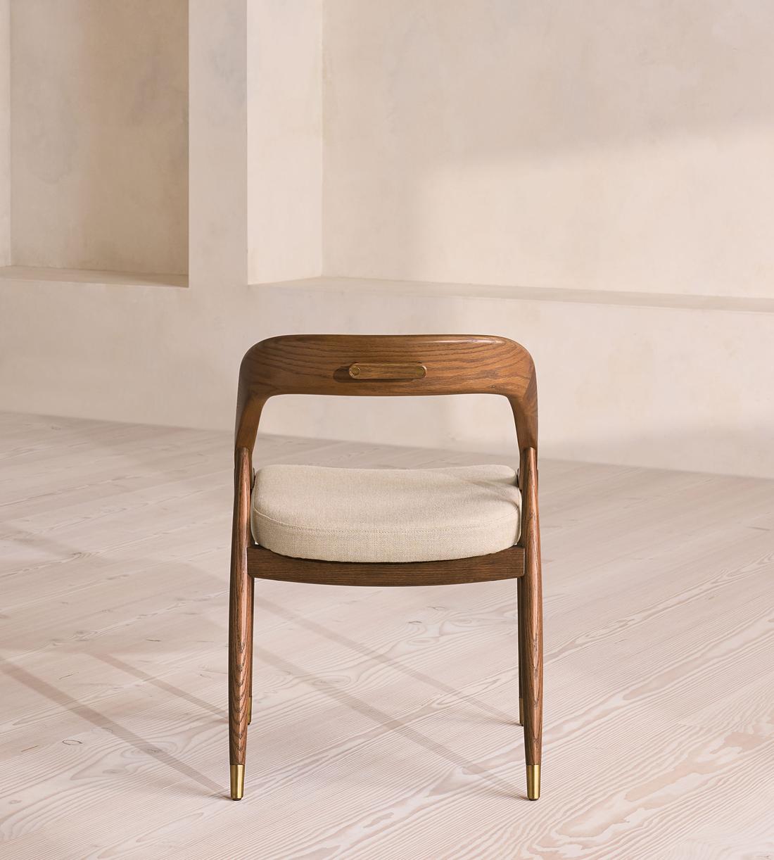 Warren Dining Chair - Slubby Linen - UK - Images - Image 4