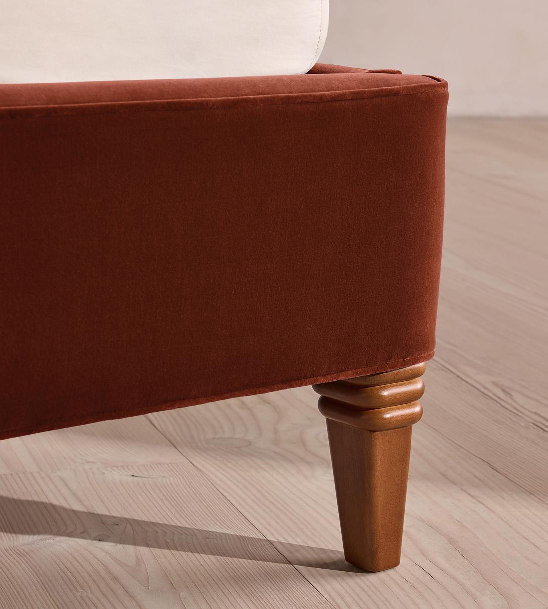 Keira Bed - King - Velvet - Rust - US - Images - Image 5
