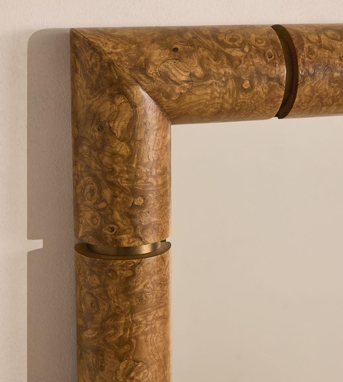 Furleigh Floor Mirror - Burl - Images - Image 3