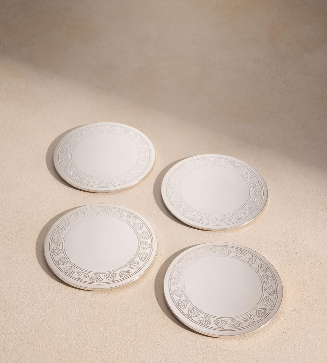 Rochester Engraved Silver Coasters - Set of Four - Listing - Image 2