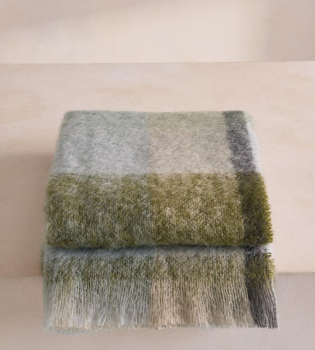 Curtis Mohair Check Throw - Multi - Listing - Image 2