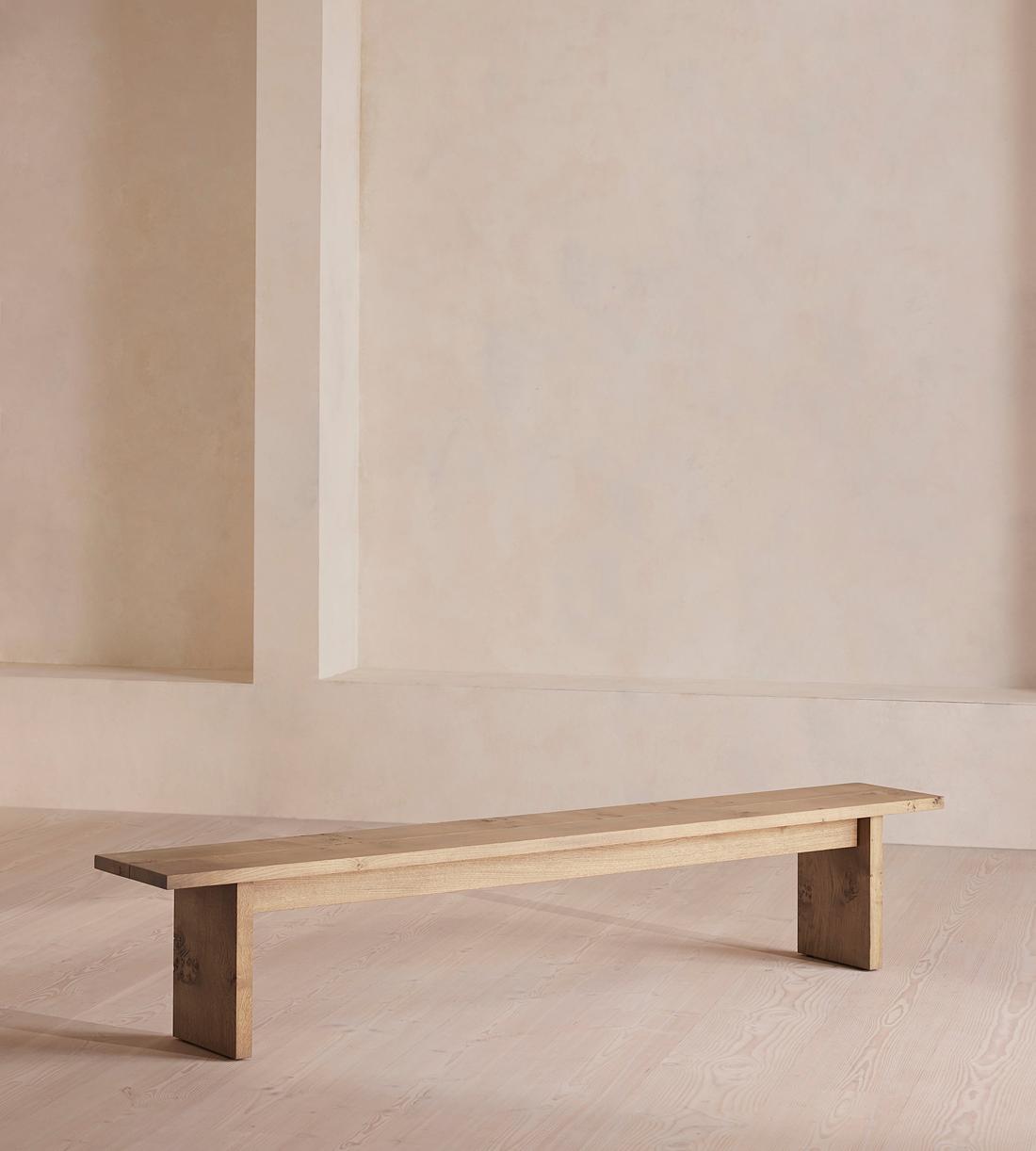 Calne Bench - Aged Oak - 240cm - Listing - Image 1