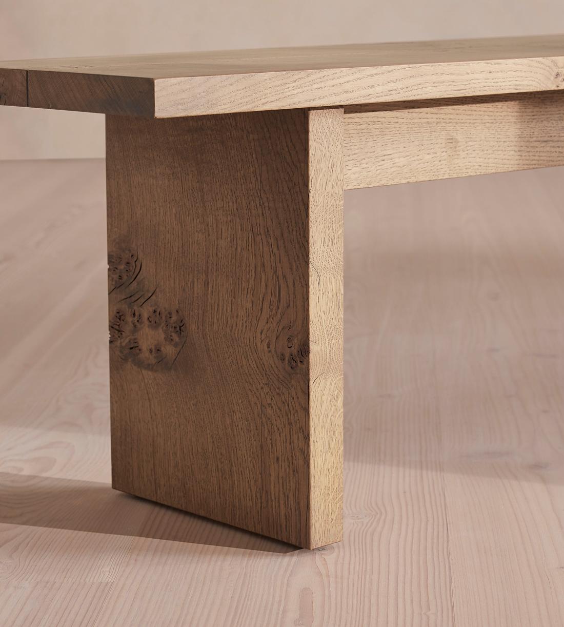 Calne Bench - Aged Oak - 240cm - Images - Image 6