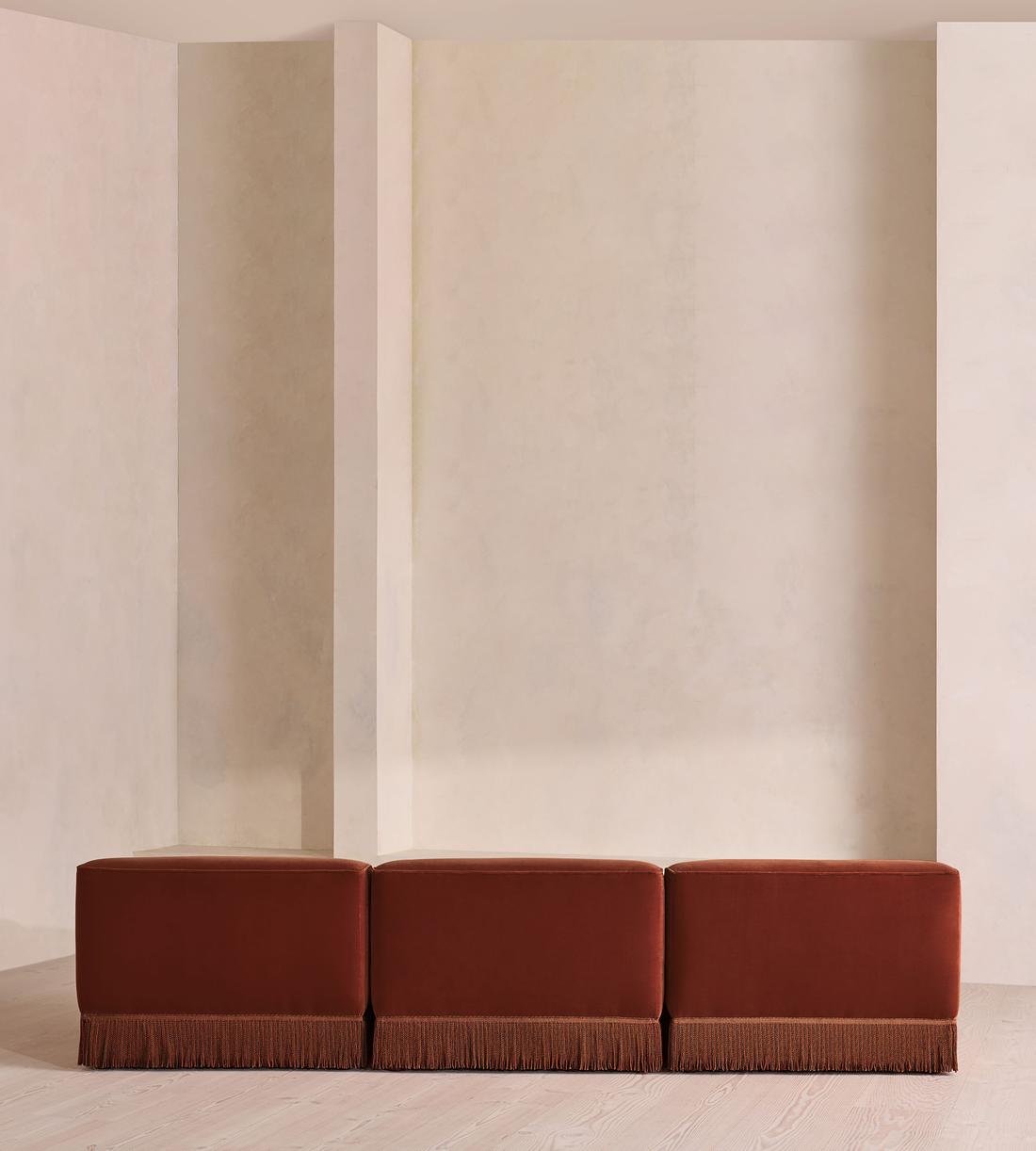 Elowen Modular Sofa - Four Seater - Velvet - Rust UK - Images - Image 6