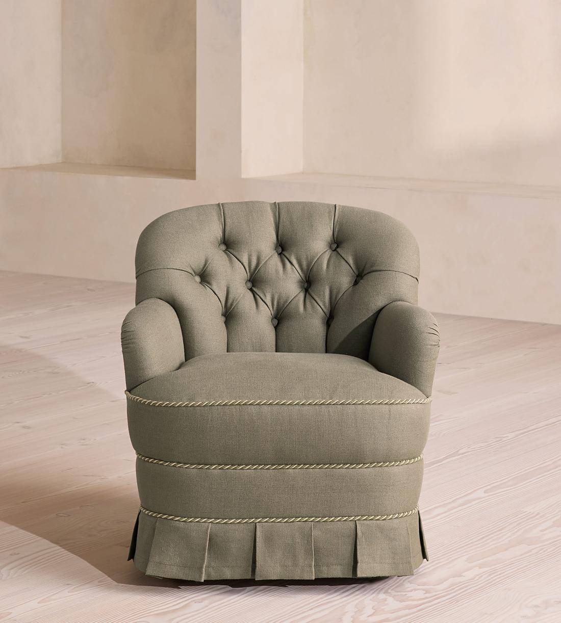 Rosie Armchair - Linen - Sage - UK - Listing - Image 3