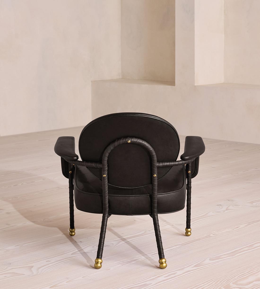 Milo Armchair - Leather - Black UK - Images - Image 4