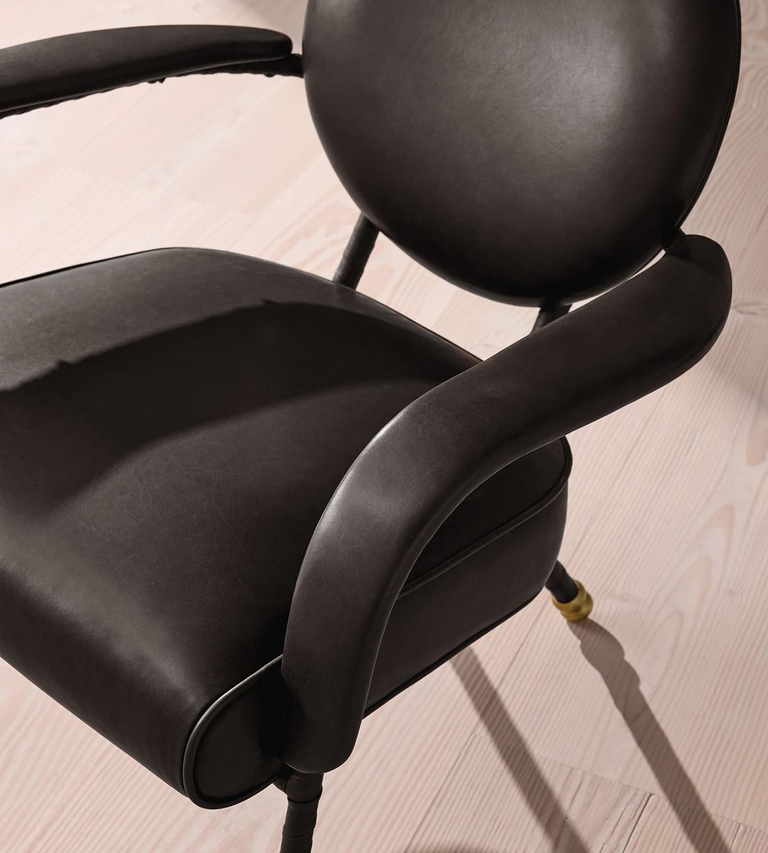 Milo Armchair - Leather - Black UK - Images - Image 5