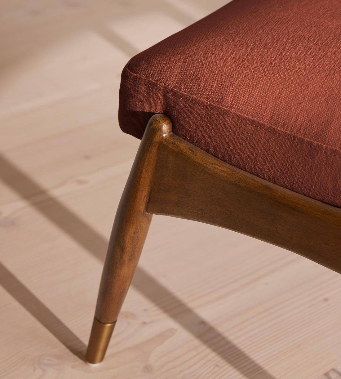 Theodore Footstool - Linen - Sienna - Images - Image 3