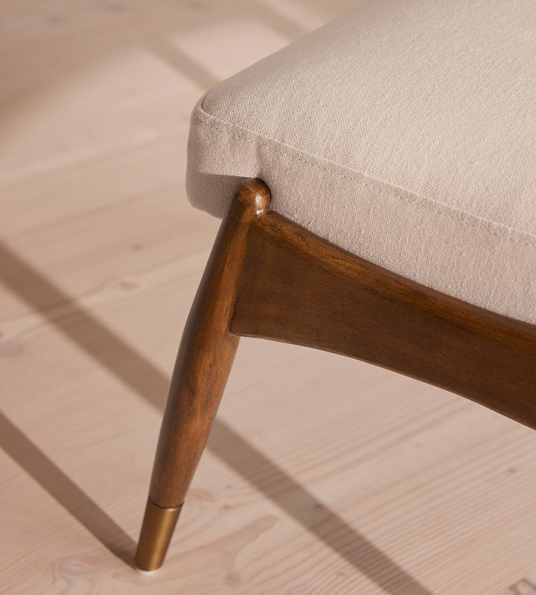 Theodore Footstool - Linen - Bisque - US - Images - Image 3