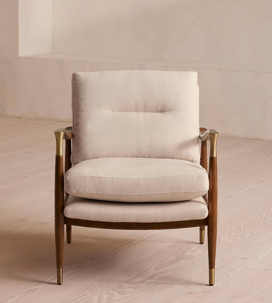 Theodore Armchair - Linen - Natural - US - Listing - Image 2